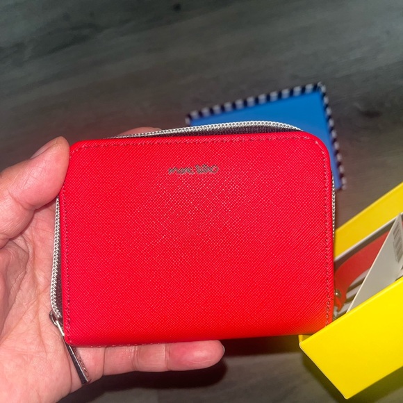 Marc Tetro Red Dog Print Women's Wallet - Picture 5 of 6